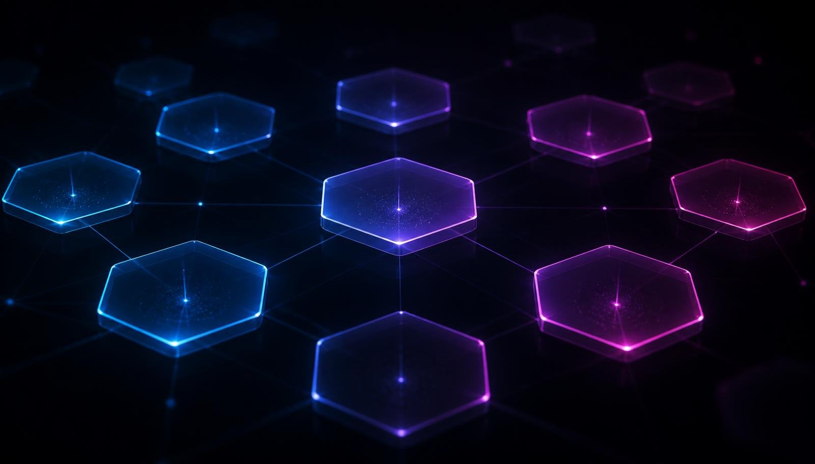 A lattice of connected agent modules