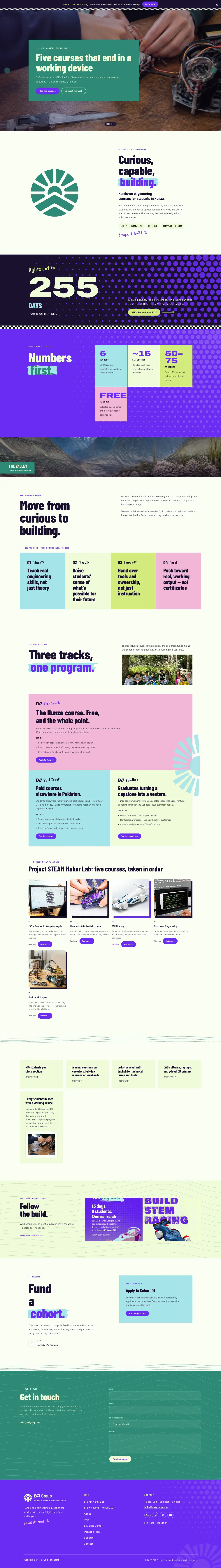 The full E47 Group homepage